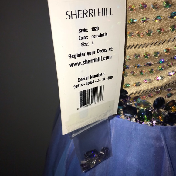 Sherri Hill Sadie Robertson Periwinkle Dress - Picture 4 of 4